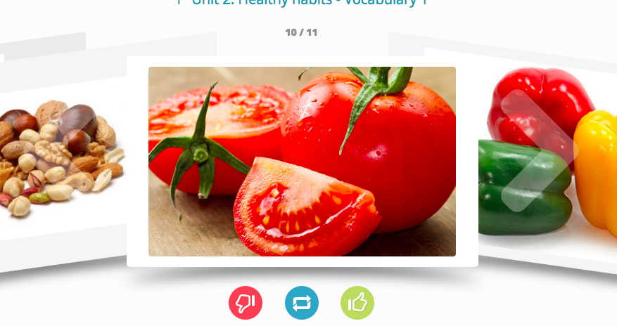 Flash cards: ‘Healthy habits 1’